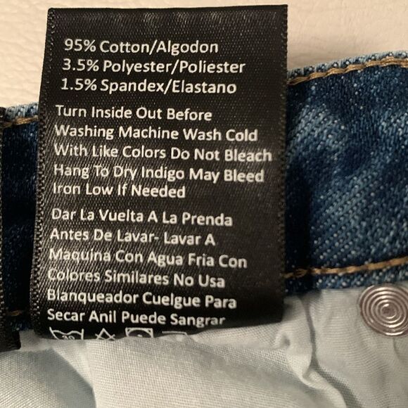 Raisen High Waisted Distressed Raw Hem Denim Shorts Size S - Picture 12 of 12